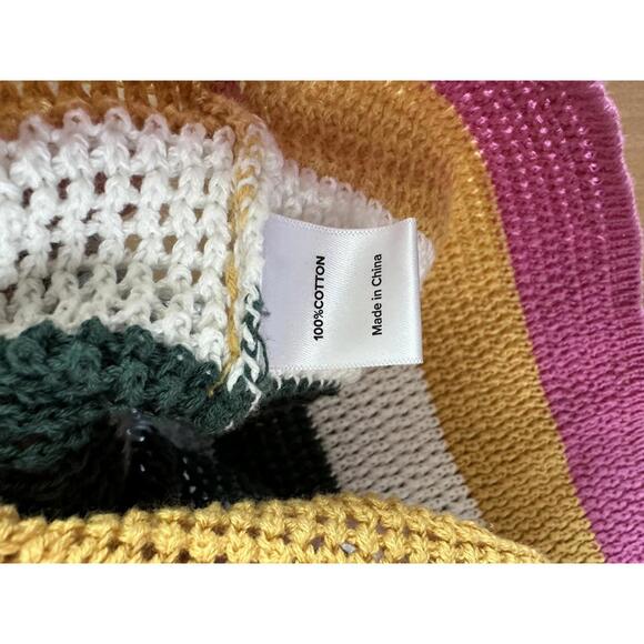 Evereve Haven Crochet Knit Flutter Short Sleeve Sweater Women’s size Medium - Picture 8 of 12